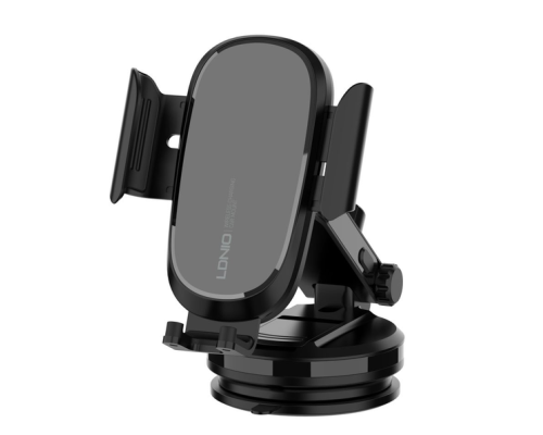 Автомобільний Зарядний Пристрій - Автотримач LDNIO MW21-1 Wireless 15W (Чорний)