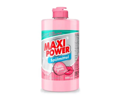 MAXI POWER Засіб д/миття посуду 500мл Бабл Гам