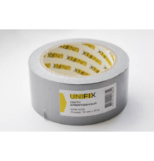 Стрічка клейка армована сіра 50 мм 25 м  (UNIFIX) ARM-5025