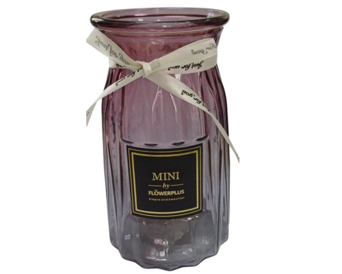 R102503 Ваза скляна 18см Star Pink