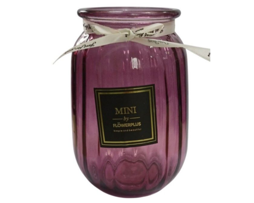 R102504 Ваза скляна 18см Star Pink