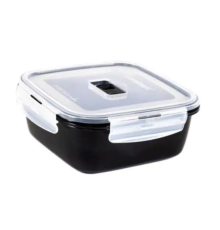 V1475 Ємність для їжі квадратна з кришкою 1220мл «Luminarc» Pure Box Active Black