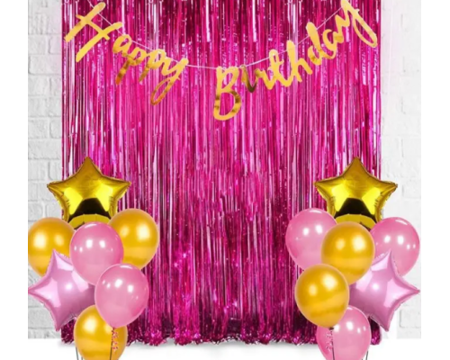 Шторка для фотозони матова (1*2м) жовта/фіолетова 5-81912