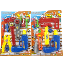 Іграшковий набір будівельника на аркуші 9 предметів (31*21)см