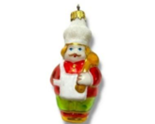 Скляна іграшка 1134 Кухар