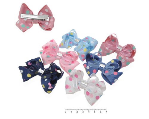 Заколка уточка для волосся з бантом 7см 1шт (37-14359)