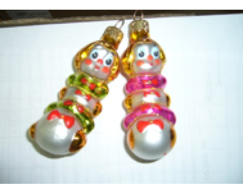 Скляна іграшка 1123 Гусениця