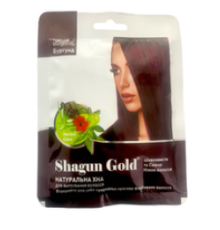 SHAGUN GOLD Натуральна Індійська Хна для волосся Burgundy бургунд 25г (арт.)