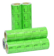 Цінник маленький 3,0х2,0 см зелений 100 шт.