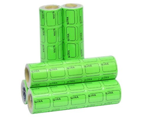 Цінник маленький 3,0х2,0 см зелений 100 шт.