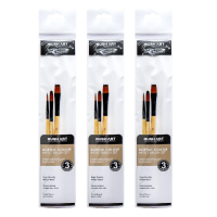 Набір пензлів художніх 3шт для акрилових фарб AS330-2