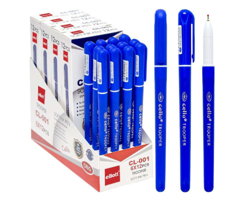 Ручка масляна "Trooper" Ellott CL001-12 синя