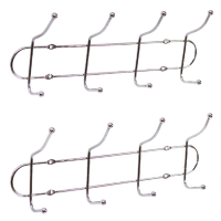 Вішалка настінна металева на 4 гачка 31,5*8*13 см