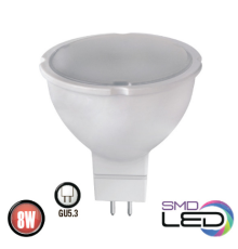 Лампа світлодіодна 8W 3000K GU5.3