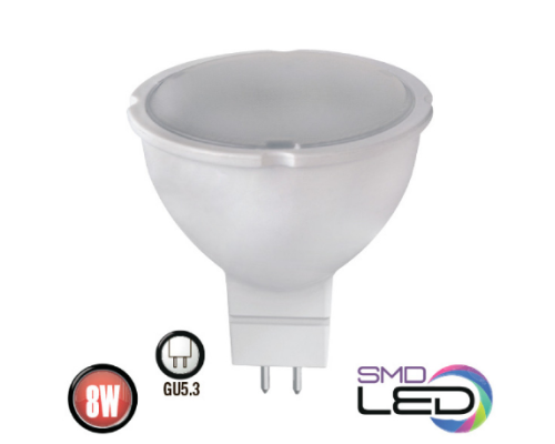 Лампа світлодіодна 8W 3000K GU5.3