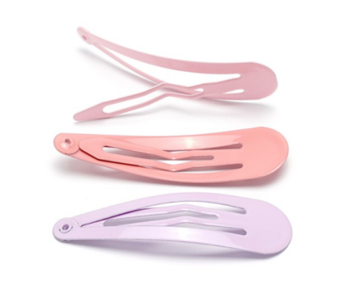 Заколки-хлопушки 5см глянець кольорові уп 3шт 41-15631