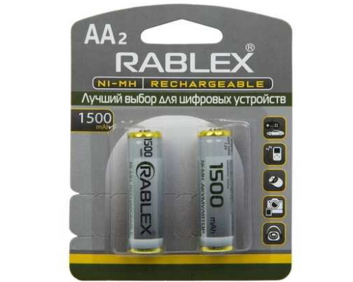 Аккумулятор Rablex R6 AA 1500mAh (ціна за 2шт)