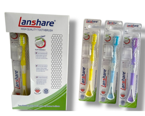 Зубна щітка зі шкребком для язика