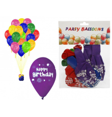 Кулі повітряні набір Happy Birthday 12д 10шт (600) 35943