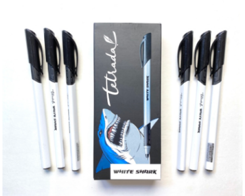 Ручка гелева Hiper White Shark HG-811 0,6 мм чорна
