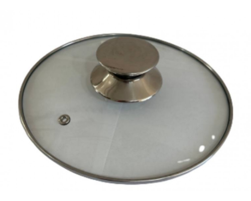 Кришка №SD-26 для каструлі скляна з метал. ручкою 26см 36960