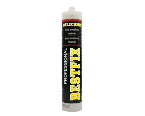Герметик силіконовий Silicone Sealant G11 BESTFIX 280 мл, Прозорий Герметик силіконовий Silicone Sealant G11 BESTFIX 280 мл, Прозорий