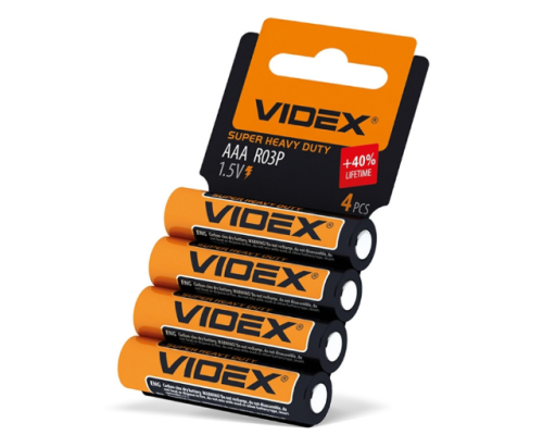 Батарейка Videx АА R6 (пальчикова) 1,5В Оранж. 1шт. (60)