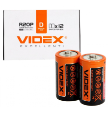 Батарейка VIDEX R20P 1шт.