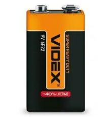 Батарейка VIDEX 6F22 Крона 9V 1шт.