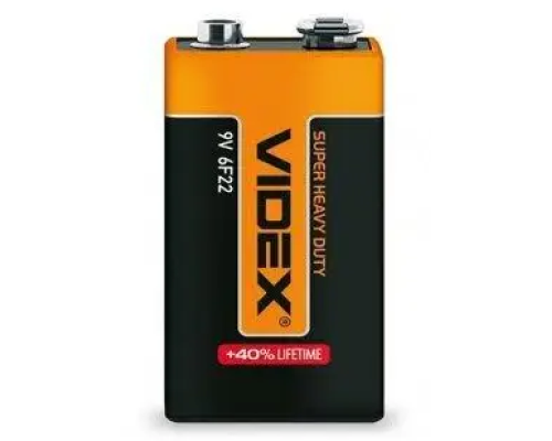 Батарейка VIDEX 6F22 Крона 9V 1шт.