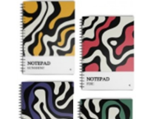 Блокнот АРТПРИНТ А5 48 арк # пружина зліва "NOTEPAD"