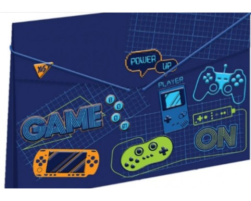 Папка YES пласт. на резинці 38*25см "GAME"