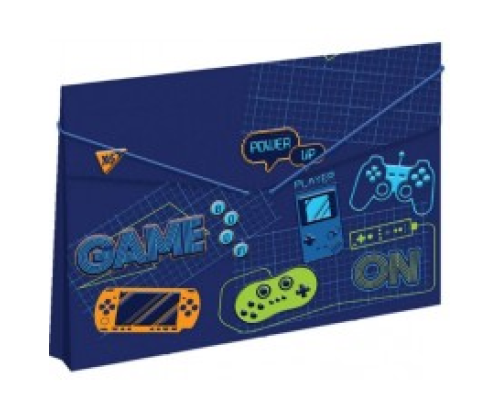 Папка YES пласт. на резинці 38*25см "GAME"