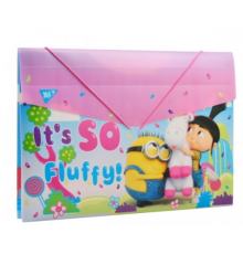 Папка YES пласт. на резинці 38*25см "Minions Fluffy"