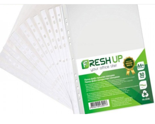 Файл Fresh Up  А4+ 30 мк проз.глян. 20шт/уп FR-2030-20