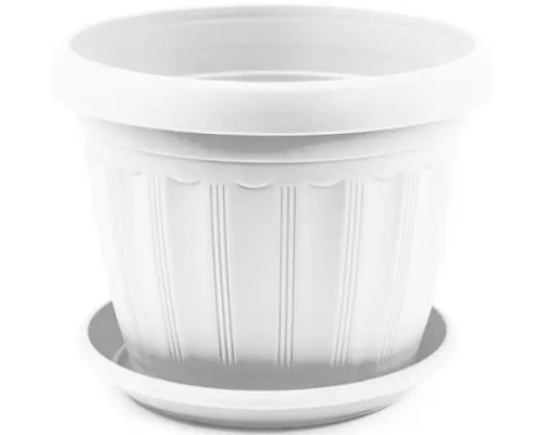 Вазон з підст. "Терра" 25*19 (білий)