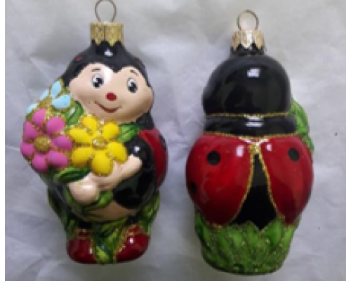 Скляна іграшка 1177 Божа корівка