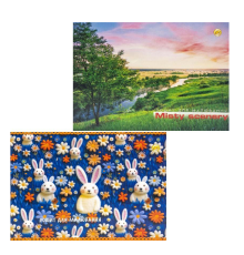 Альбом А5 24 аркуши, 120г/м² клеєний, обл. 200г/м² ТМ Тетрада ТЕ46