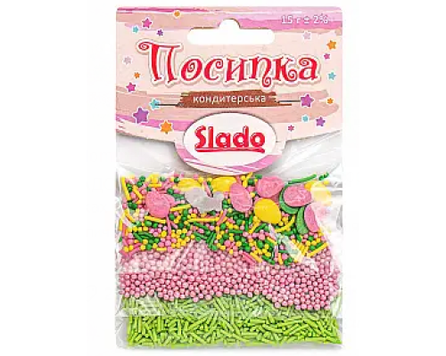 Посипка в стіках кульки+фігурні мікс 15г