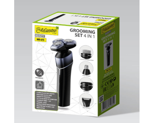 Набір для стрижки волосся 4 в 1 MR-675