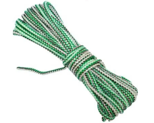 Мотузка білизняна шнур жорсткий 4 мм*20 м зебра