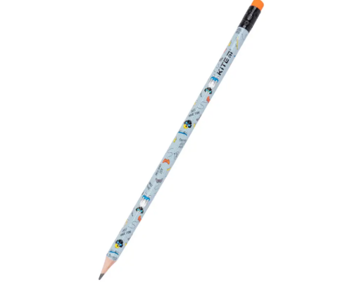 Олівець простий графітний з гумкою K21 Мікс
