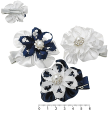 Заколка уточка для волосся з бантом 6см 1шт (70-14318)