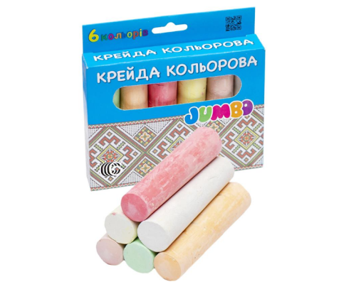 Крейда 6 кольорів JAMBO  "С"