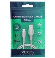 Кабель USB Ridea RC-M111 Prima Micro 3A (Білий)