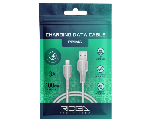 Кабель USB Ridea RC-M111 Prima Micro 3A (Білий)