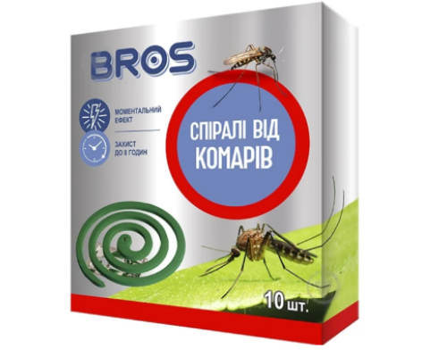 Спіраль від комарів Bros 10 шт у пачці