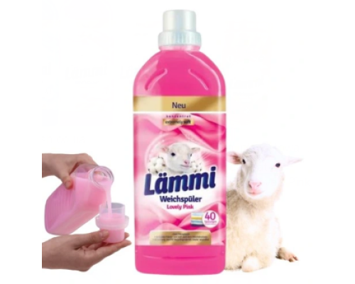 LAMMI Ополіскувач-кондиціонер для білизни та тканин Loveli Pink 1л
