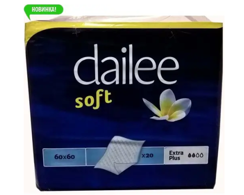Пелюшки сечопоглинальні Extra Plus Dailee Soft 60х60 20 шт