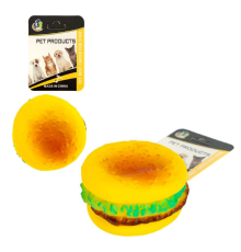 Іграшка гумова для собак "Бургер" з пищалкою